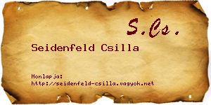 Seidenfeld Csilla névjegykártya